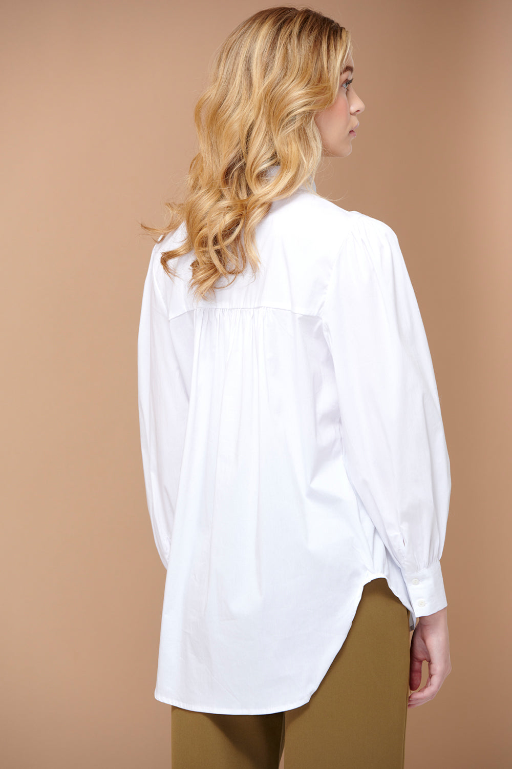 Tate Shirt Cotton Poplin White