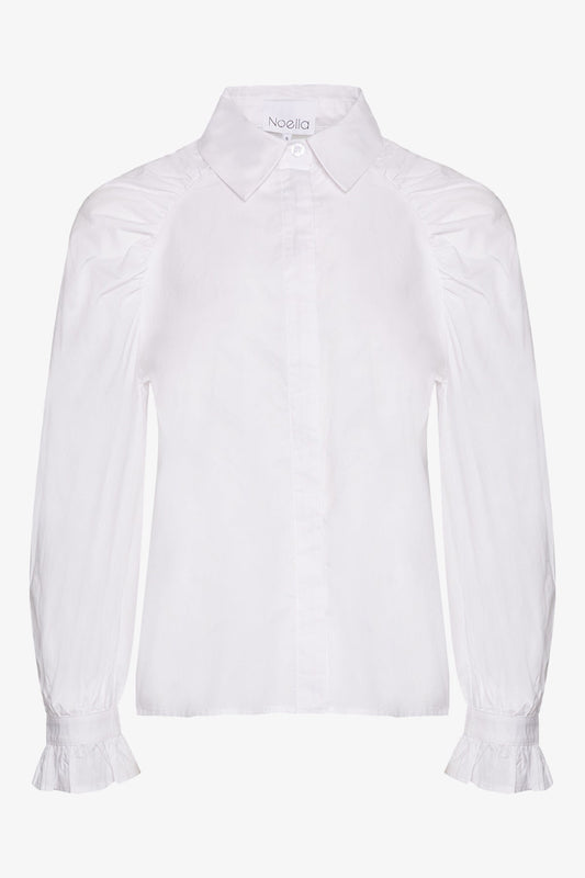 Noellas Rynn Shirt White. Køb Skjorter hos www.noellafashion.dk