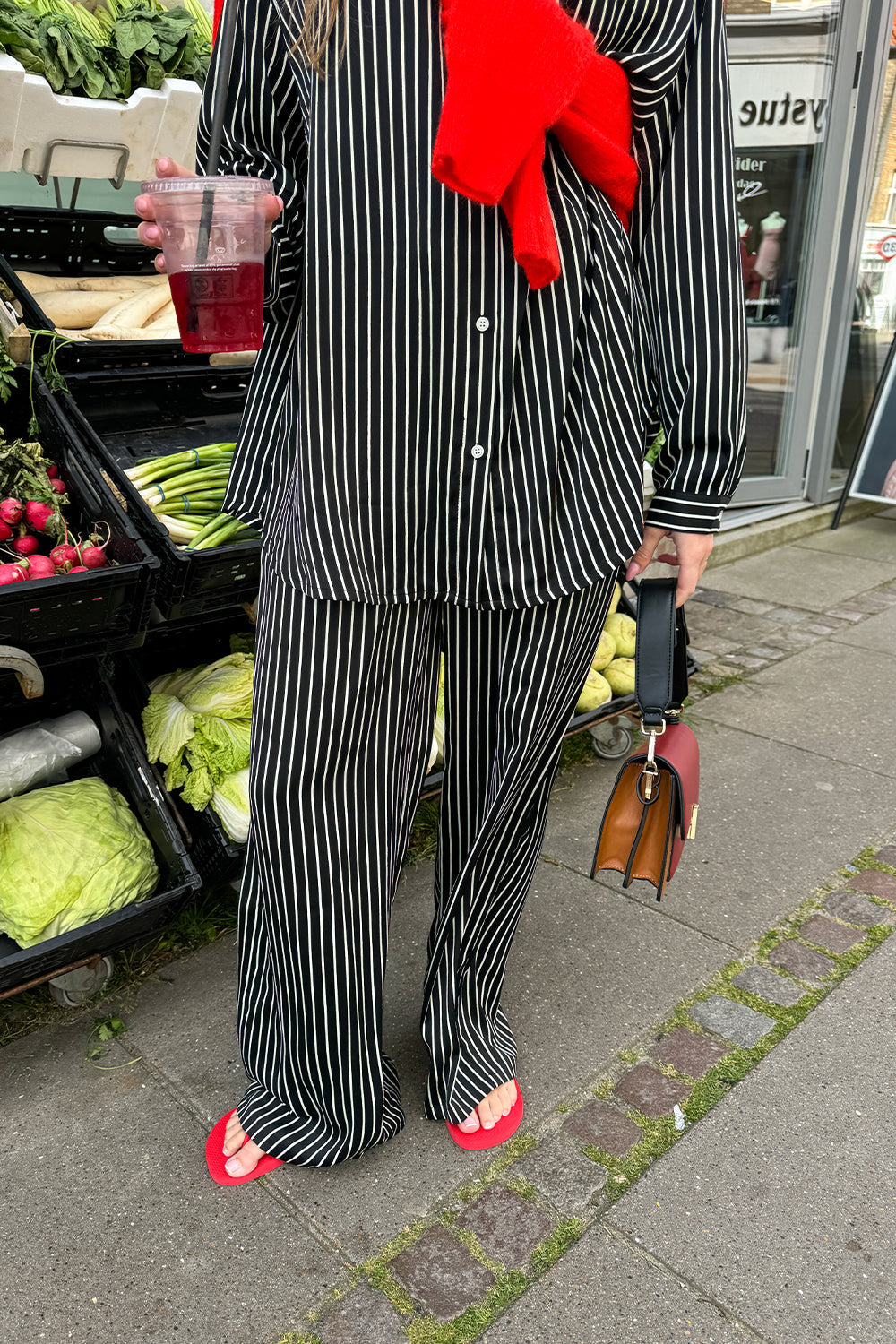 Samira Pants Taya Black Stripe