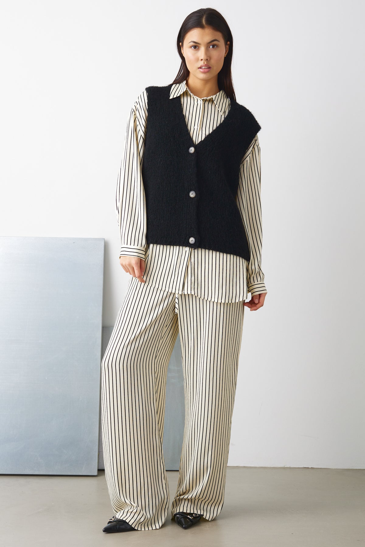 Samira Pants Taya Crème Stripe