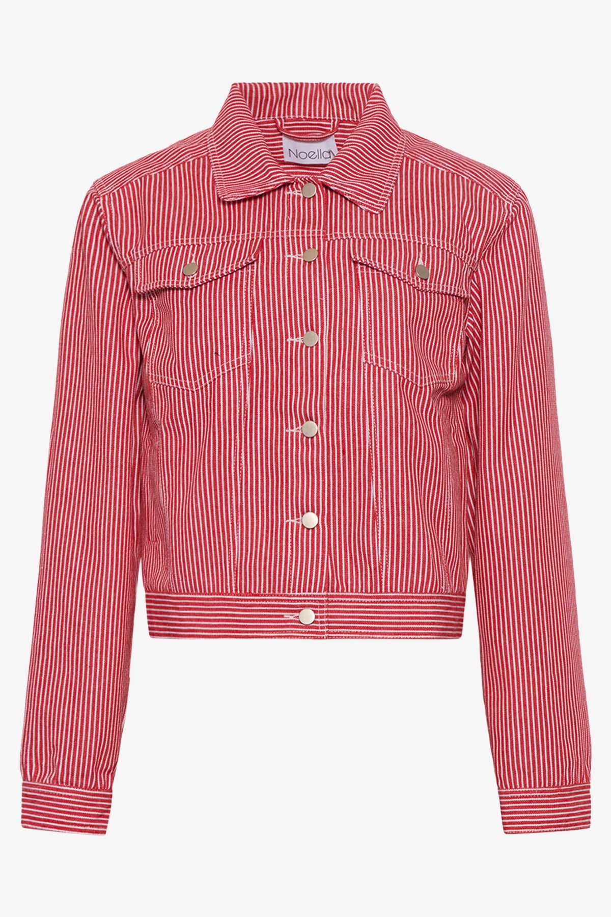 Noellas Sawyer Jacket Red/White Stripe. Køb Jakker hos www.noellafashion.dk