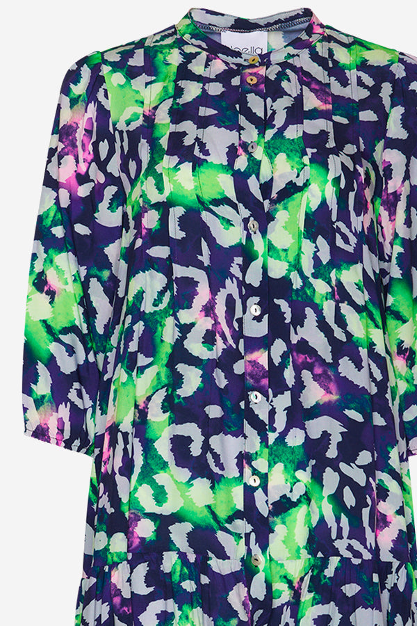 Scarlet Imogene Sh. Dress Multi Mix