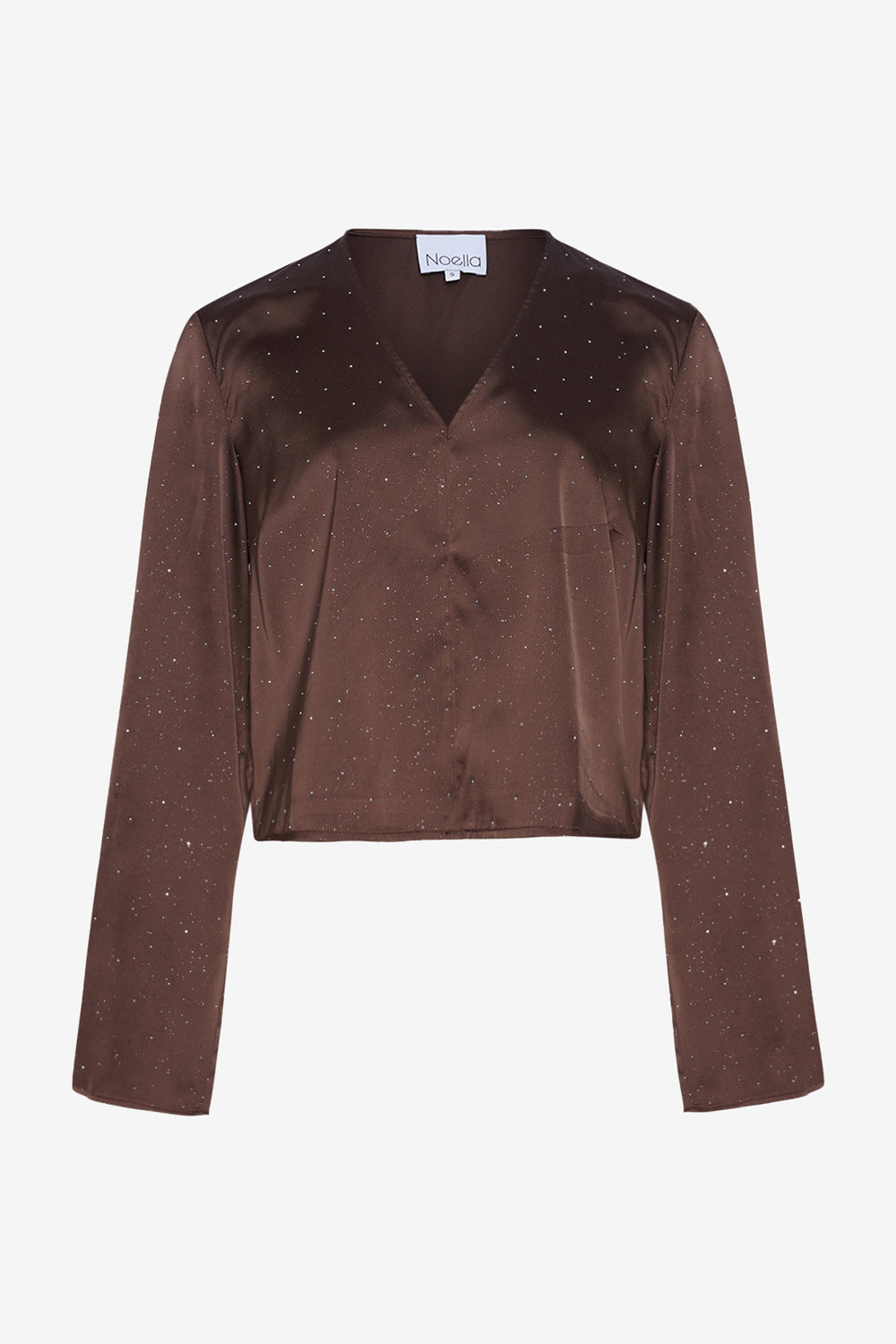 Noellas Serafinella Blouse Brown. Køb Bluser hos www.noellafashion.dk