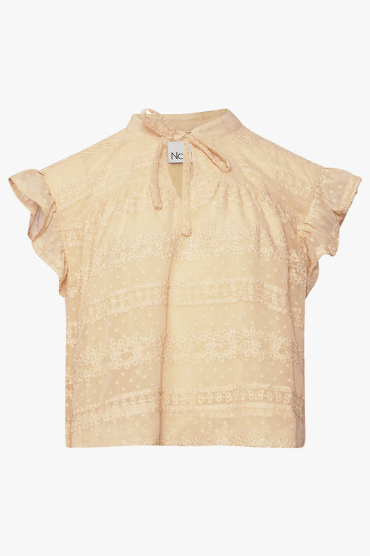 Noellas Seven Blouse Ivory. Køb T-shirts / Toppe hos www.noellafashion.dk