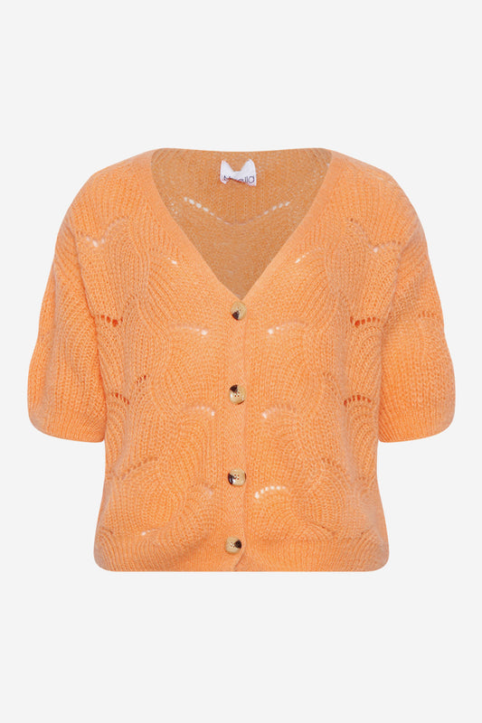 Noellas Shade Knit Cardigan Dusty Apricot. Køb Cardigans hos www.noellafashion.dk