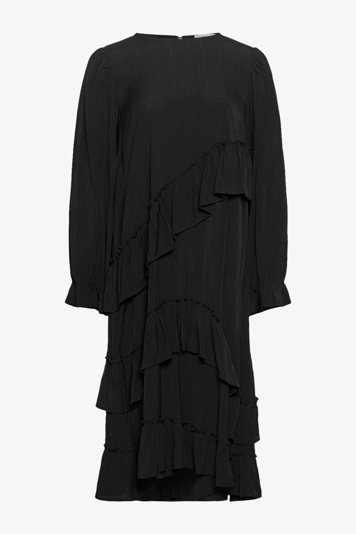 Noellas Sierra Frill Dress Black. Køb Kjoler hos www.noellafashion.dk