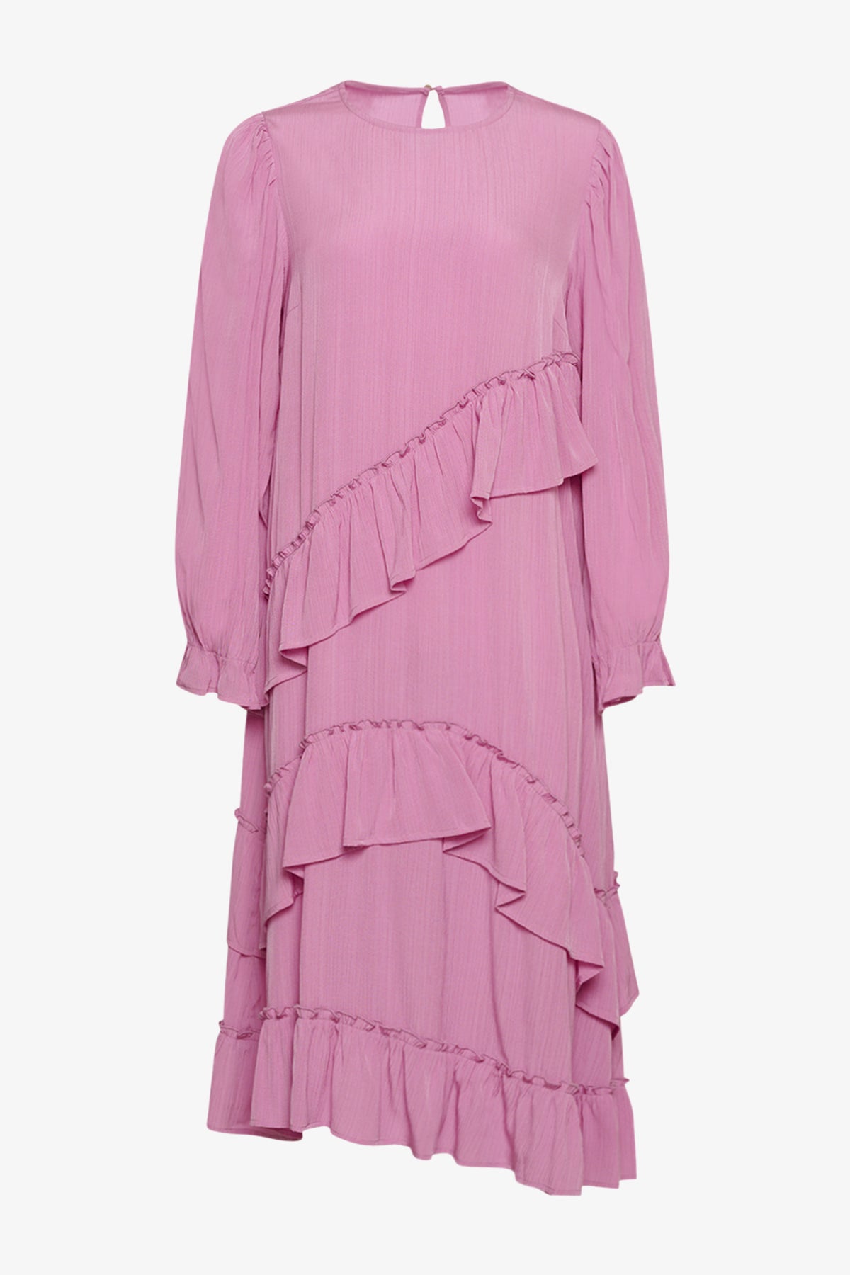 Noellas Sierra Frill Dress Light Pink. Køb Kjoler hos www.noellafashion.dk