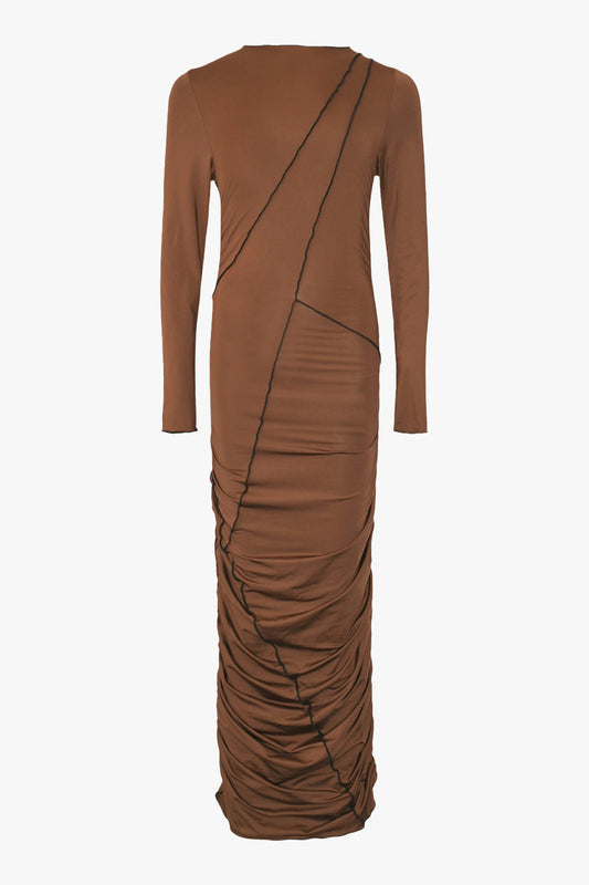 Noellas Sutton LS Dress Chocolate. Køb Kjoler hos www.noellafashion.dk