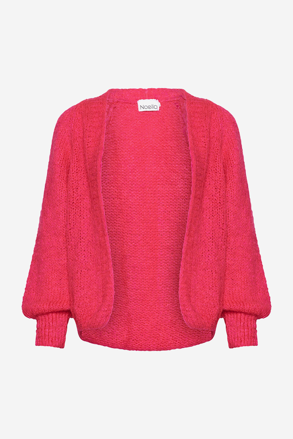 Noellas Fora Knit Cardigan Poppy Pink. Køb Cardigans hos www.noellafashion.dk