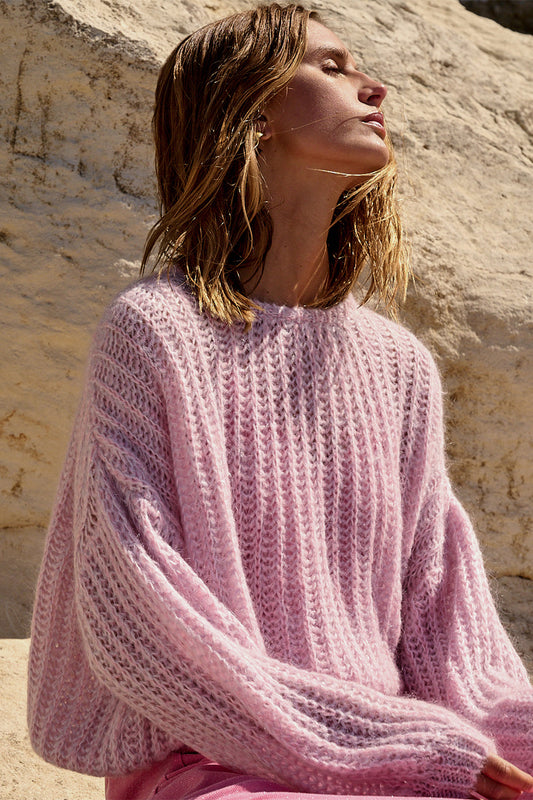 Noellas Joseph Knit Sweater Rose Mix. Køb Striktrøjer hos www.noellafashion.dk