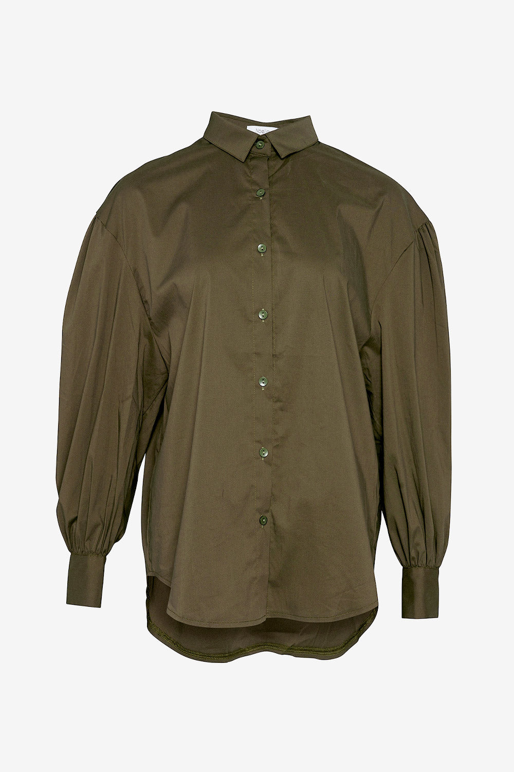 Noellas Tate Shirt Cotton Poplin Army. Køb Skjorter hos www.noellafashion.dk