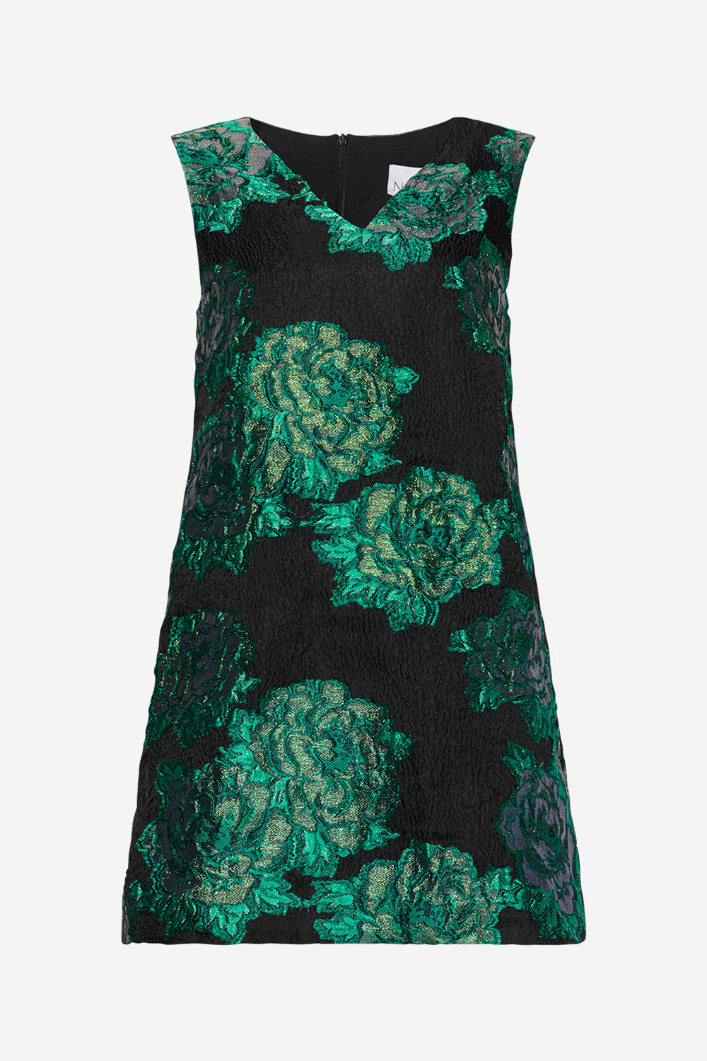 Noellas Taylor V-Neck Dress Green Mix. Køb Kjoler hos www.noellafashion.dk