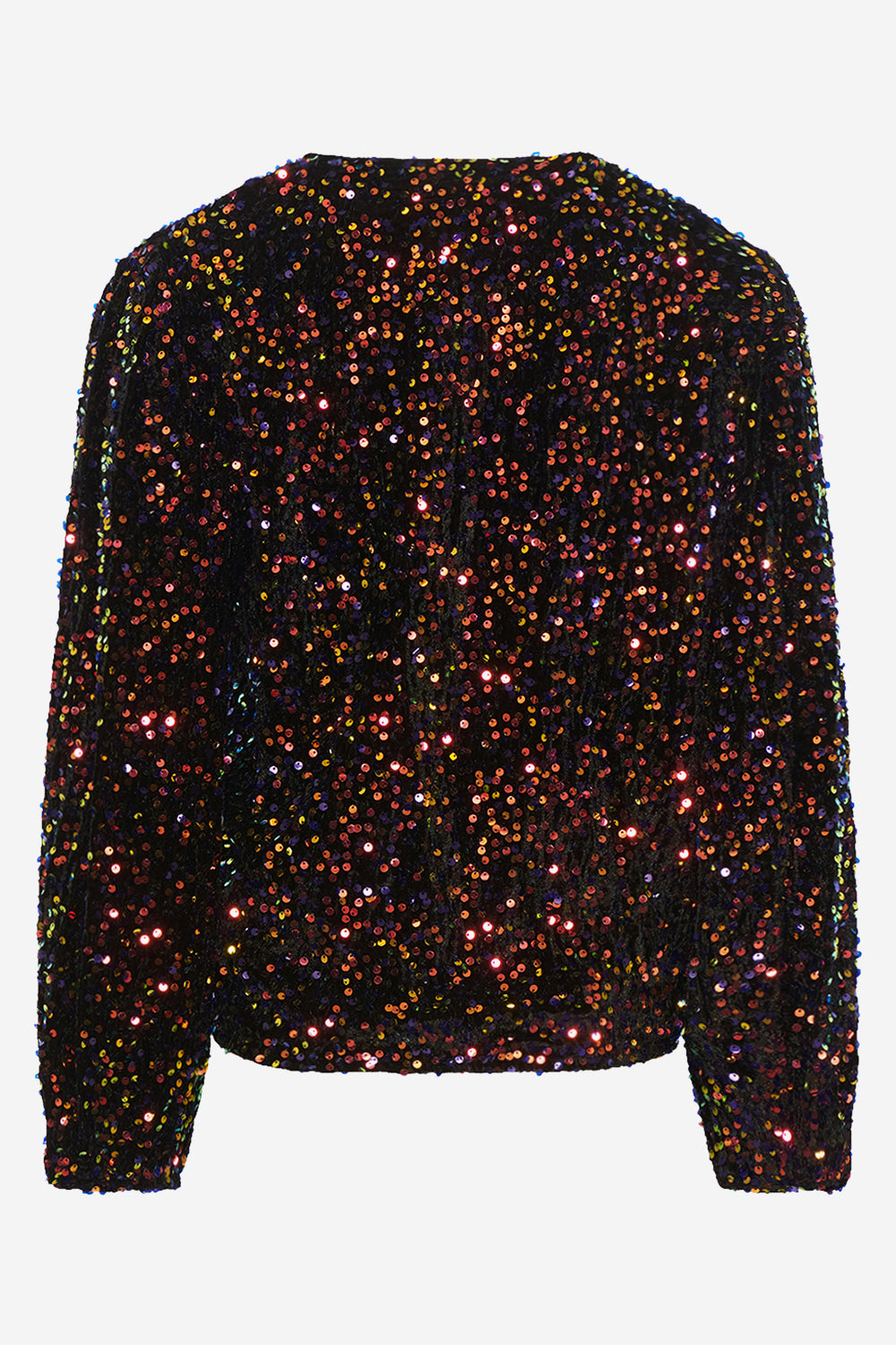 Noellas Teagan Wrap Blouse Black Mix. Køb Bluser hos www.noellafashion.dk