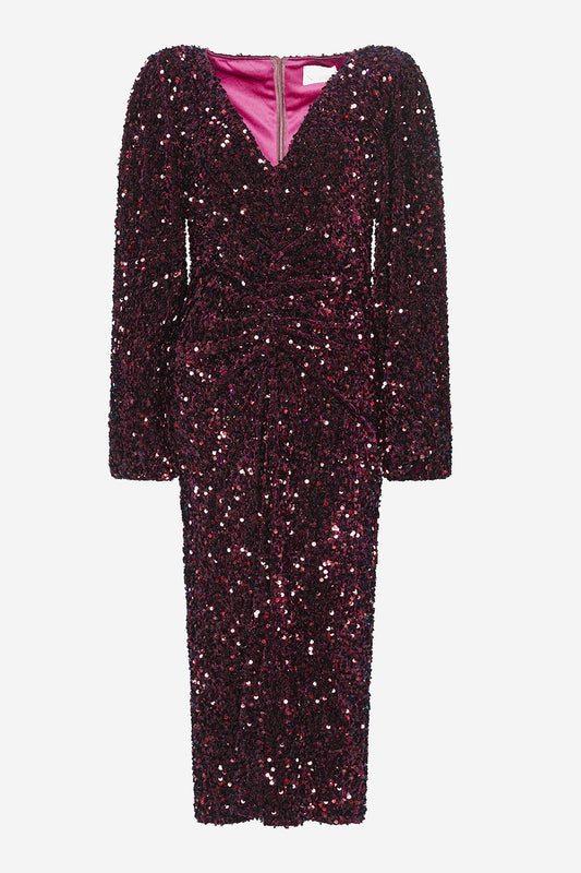 Noellas Teagan LG Dress Pink. Køb Kjoler hos www.noellafashion.dk