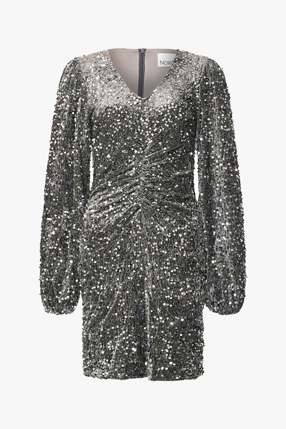 Noellas Teagan SH Dress Asphalt Silver Grey. Køb Kjoler hos www.noellafashion.dk