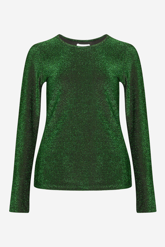 Noellas Tess l/s Blouse Green. Køb Bluser hos www.noellafashion.dk