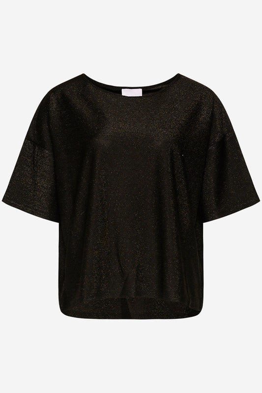Noellas Tess Ivette Tee Black. Køb T-shirts / Toppe hos www.noellafashion.dk