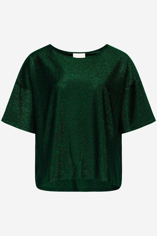 Noellas Tess Ivette Tee Green. Køb T-shirts / Toppe hos www.noellafashion.dk