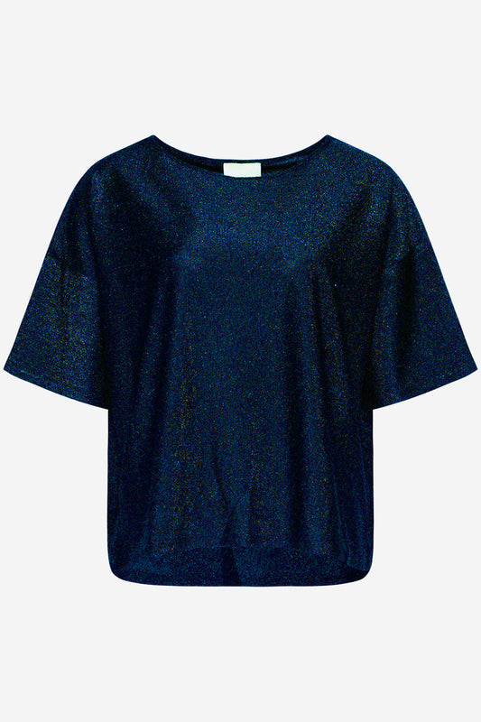 Noellas Tess Ivette Tee Blue. Køb T-shirts / Toppe hos www.noellafashion.dk