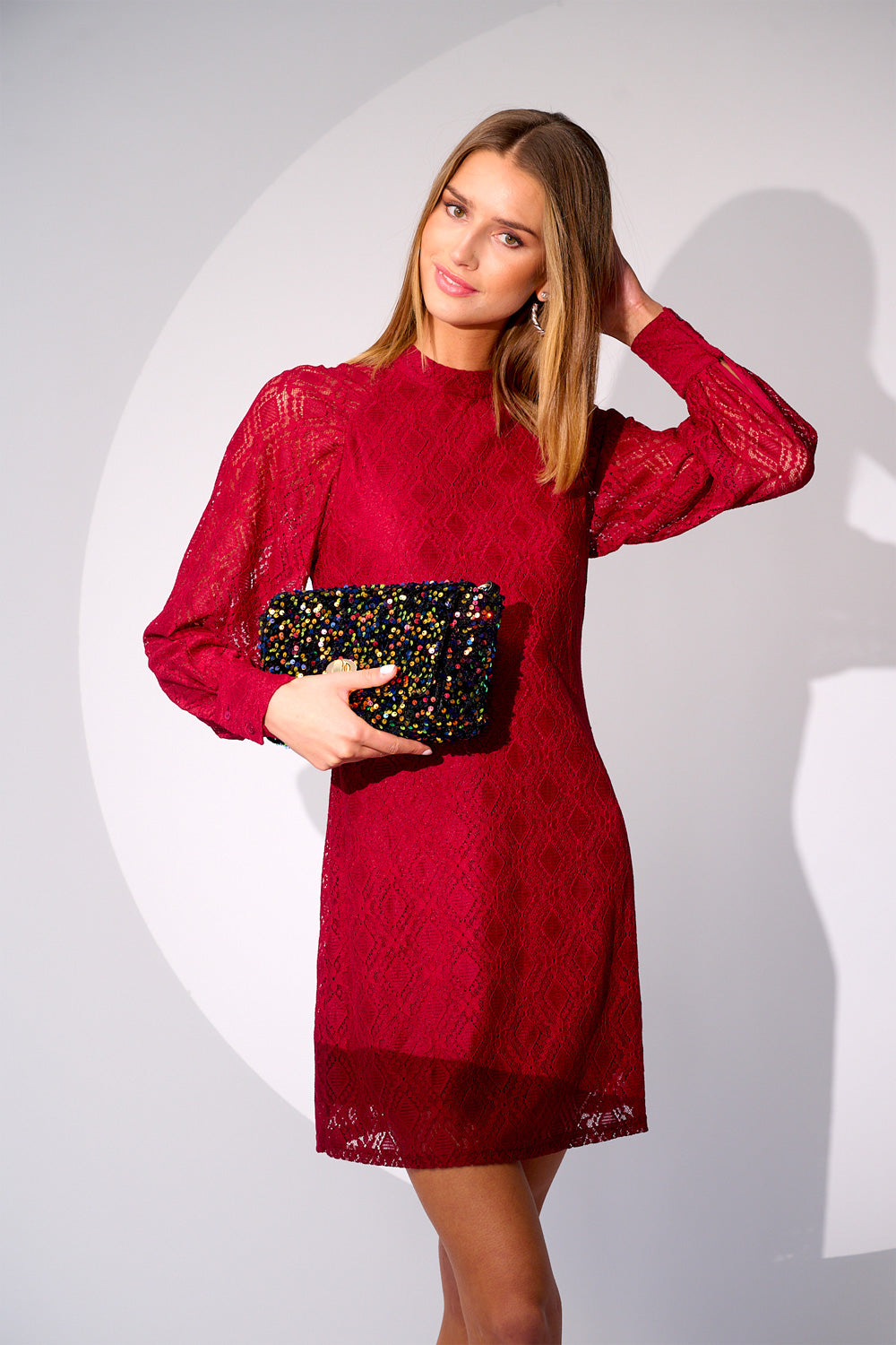 Noellas Texas Lace Dress Red. Køb Kjoler hos www.noellafashion.dk