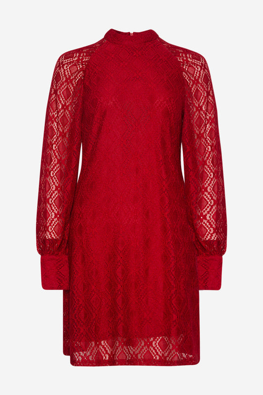 Noellas Texas Lace Dress Red. Køb Kjoler hos www.noellafashion.dk