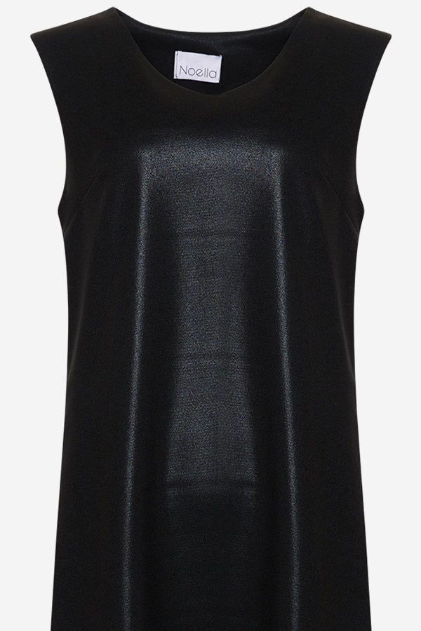 Tina V-Neck Dress Black