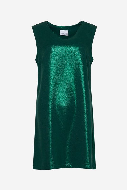 Noellas Tina V-Neck Dress Green. Køb Kjoler hos www.noellafashion.dk