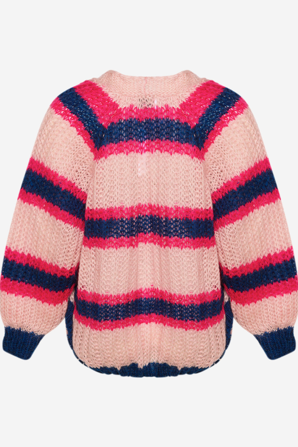 Vera Knit Cardigan Rose/Fuchsia/Navy