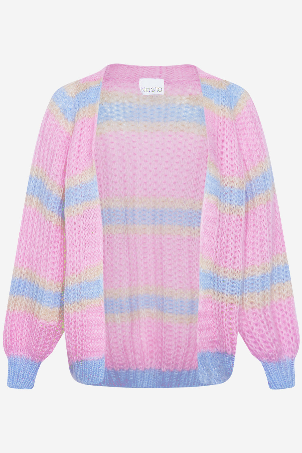 Vera Knit Cardigan Pink Blue Mix