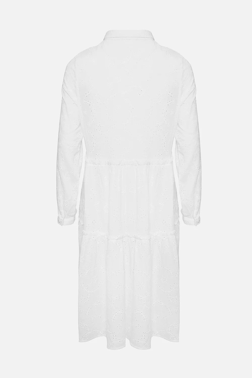 Vibe Dress Cotton Broderie White