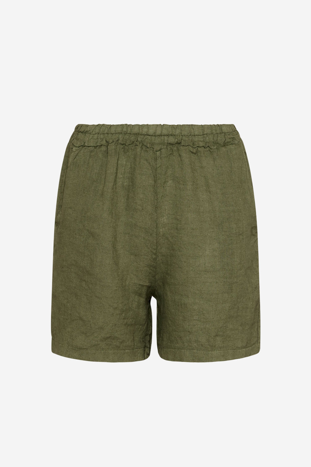 Noellas Zille Shorts Linen Army. Køb Shorts hos www.noellafashion.dk