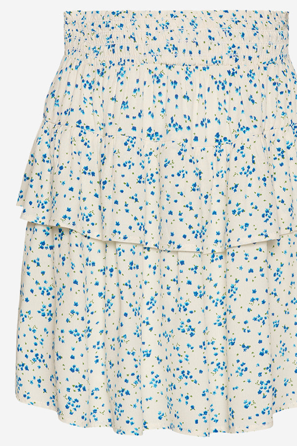 Noellas Zuez Skirt Cream/blue flower.